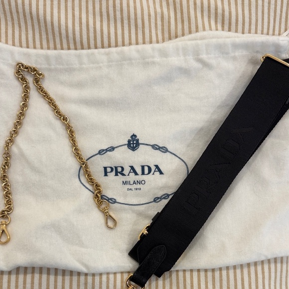 Prada Black Saffiano leather Bag Gold Hardware crossbody 2005 re-edition - Picture 3 of 13